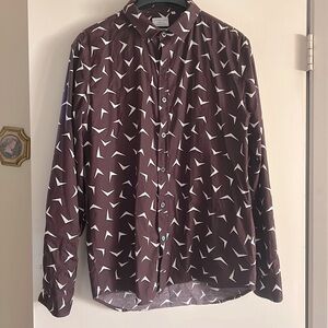 NWOT.  Menswear, 7 Diamonds 97% cotton dress shirt with long sleeves.